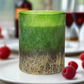 Large Green Crackle Candle - Wassail