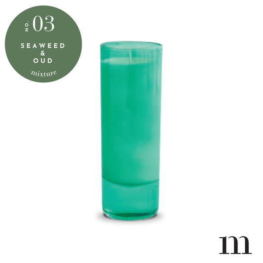 2 oz Seafoam Votive Candle - Seaweed & Oud