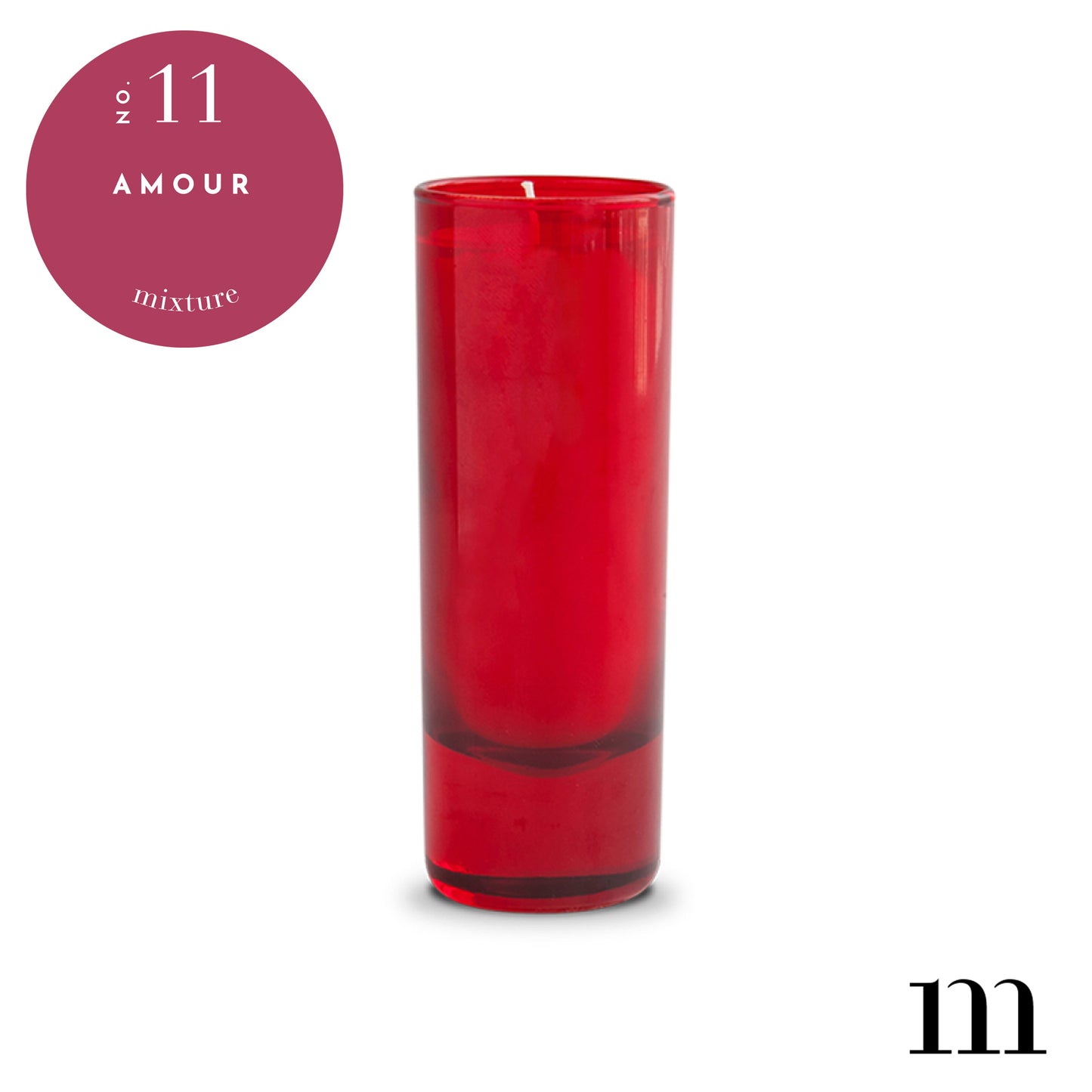 2 oz Red Votive Candle - Amour