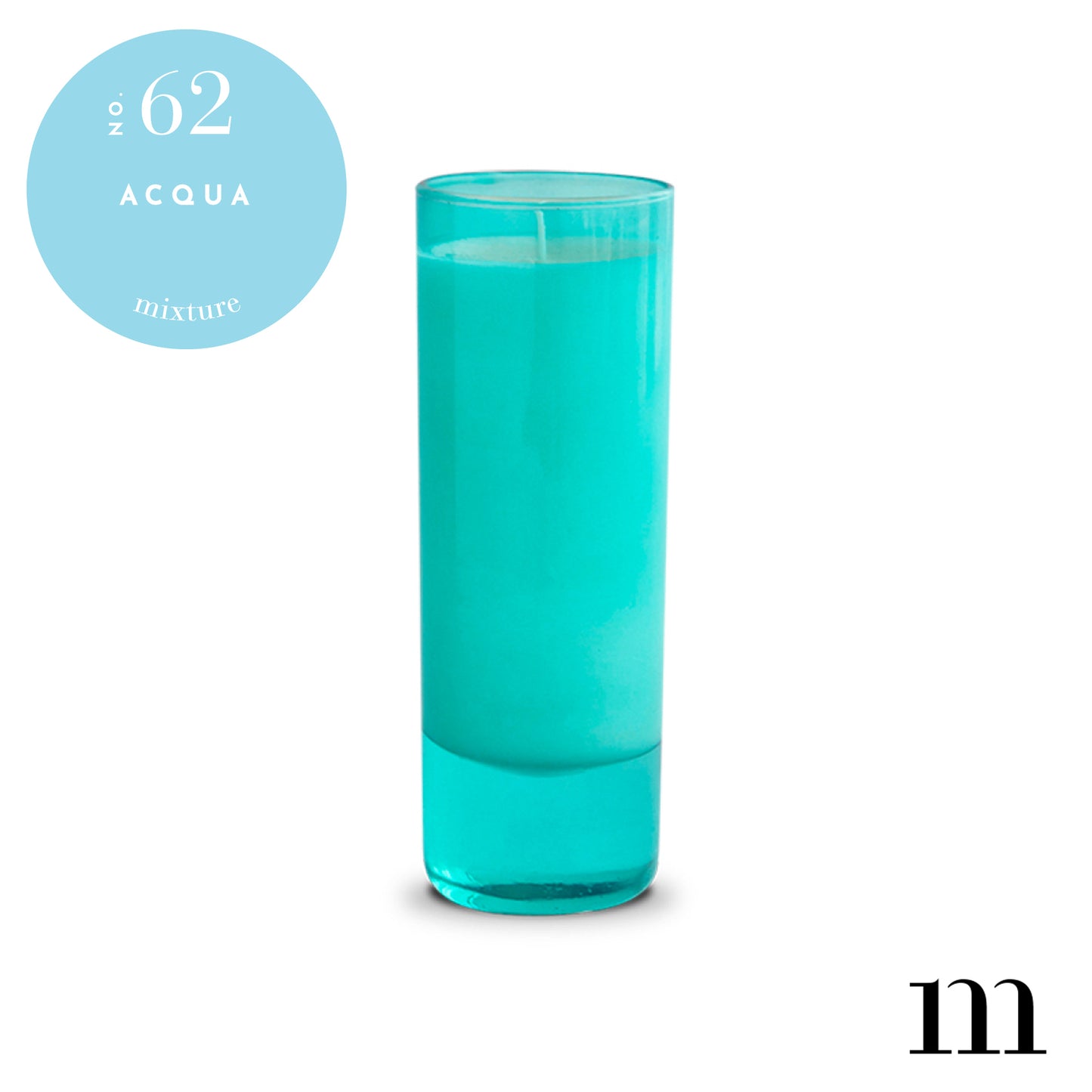 2 oz Teal Votive Candle - Acqua