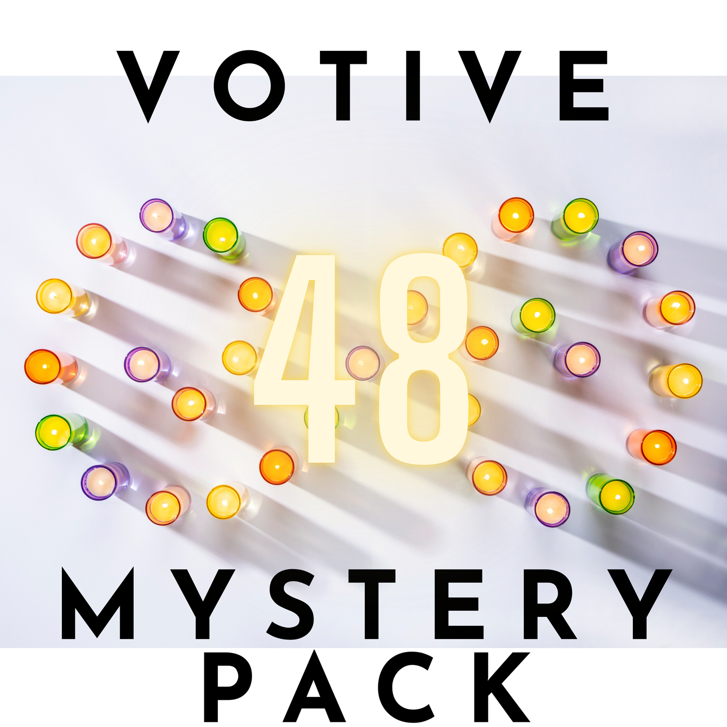 48 Votive Mystery Pack - 48 Assorted 2oz Votive Candles