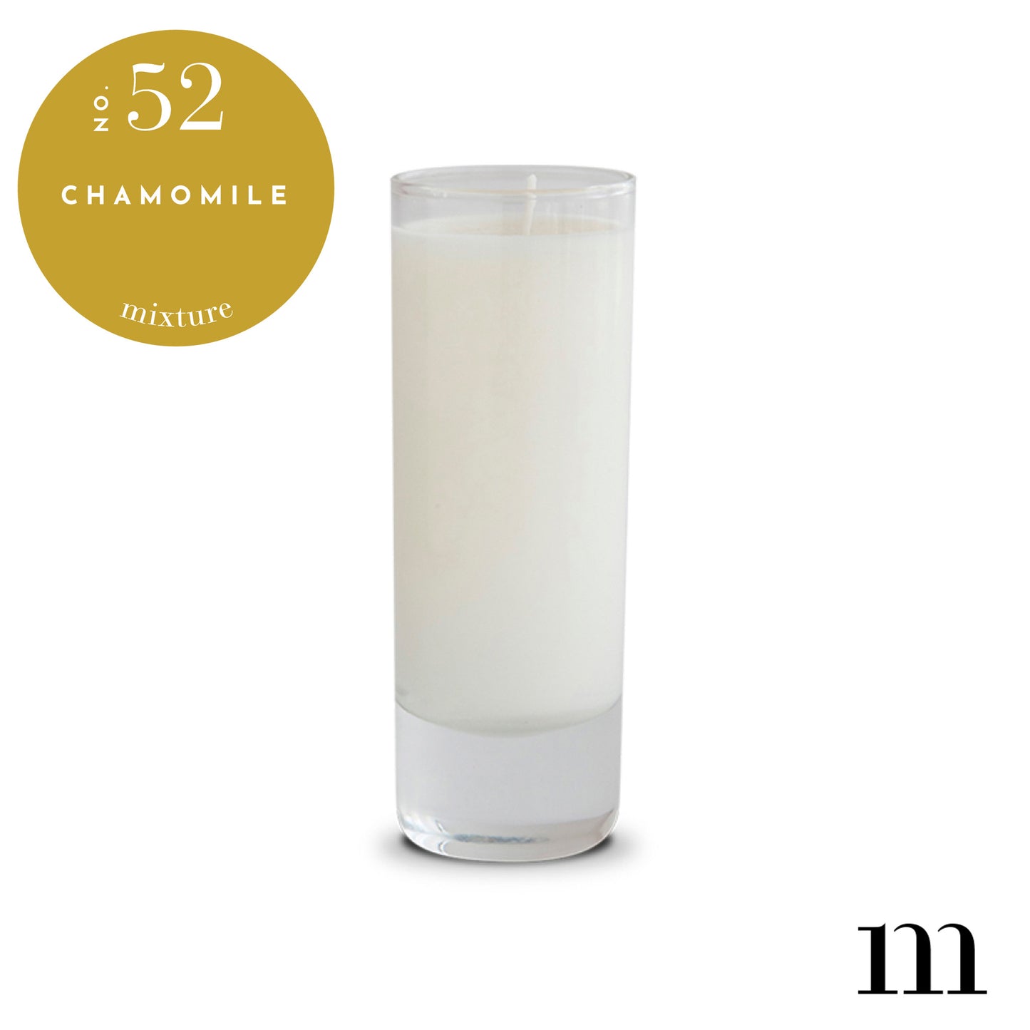 2 oz Clear Votive Candle - Chamomile